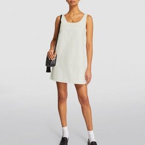 Frame Denim Mini Dress White Sz L